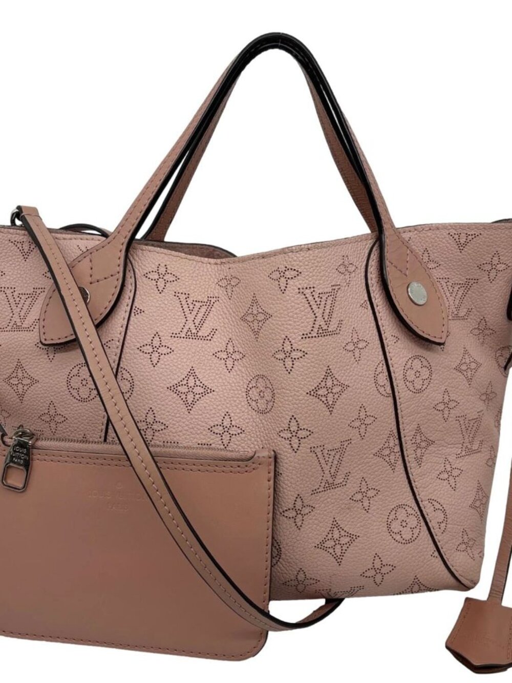 LOUIS VUITTON Hina PM Mahina Leather Crossbody Bag Magnolia